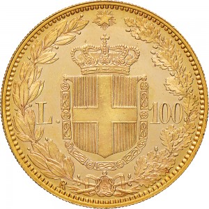 1248R 100 lire 1891 Scudo sannitico 2° tipo Roma Oro