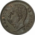 2564D 2 centesimi 1897 Valore entro semicorona di alloro e quercia Roma Bronzo