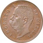 1303D 2 centesimi 1898 Valore entro semicorona di alloro e quercia Roma Rame