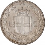 1279R 2 lire 1897 Scudo sannitico 2° tipo Roma Argento