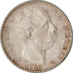 1280D 2 lire 1898 Scudo sannitico 2° tipo Roma Argento