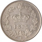 1293R 20 centesimi 1895 Corona Roma Cupronichel