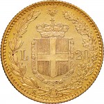 1254R 20 lire 1881 Scudo sannitico Roma Oro