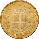 1260R 20 lire 1884 Scudo sannitico Roma Oro