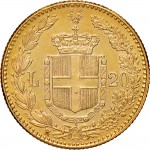 1264R 20 lire 1888 Scudo sannitico Roma Oro