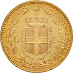 1268R 20 lire 1893 Scudo sannitico Roma Oro