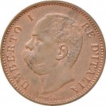 1298D 5 centesimi 1895 Valore entro semicorona di alloro e quercia Roma Rame