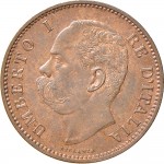 1299D 5 centesimi 1896 Valore entro semicorona di alloro e quercia Roma Rame