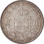 1290R 50 centesimi 1892 Scudo sannitico Roma Argento