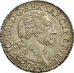 569D 15 soldi 1794 Valore entro corona di alloro Torino Mistura di argento