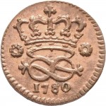 635R 2 denari 1780 Nodo di Savoia Torino Rame