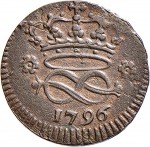 1765R 2 denari da 1/6 di soldo 1796 Nodo d