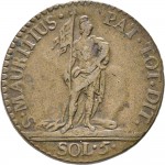 589R 5 soldi 1795 San Maurizio Torino Rame