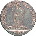 590R 5 soldi 1796 San Maurizio Torino Rame