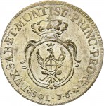 575R 7,6 soldi 1781 Scudo ovale a cartoccio Torino Mistura di argento