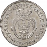 581R 7,6 soldi 1784 Scudo ovale a cartoccio Torino Mistura di argento