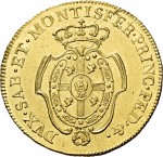 654R Carlino da 5 doppiette 1774 Scudo ovale a cartoccio Torino Oro