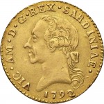 486D Doppia da 4 scudi 1792 Aquila spiegata 2° tipo Torino Oro