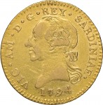 488D Doppia da 4 scudi 1794 Aquila spiegata 2° tipo Torino Oro