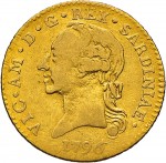 490D Doppia da 4 scudi 1796 Aquila spiegata 2° tipo Torino Oro