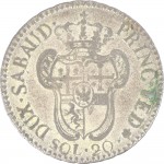 2559R Lira da 20 soldi 1795 Scudo a cartoccio Torino Mistura di argento