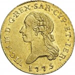 494D Mezza doppia 1775 Scudo rotondo 1° tipo Torino Oro