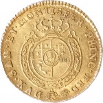 496R Mezza doppia da 2 scudi 1776 Scudo rotondo 1° tipo Torino Oro