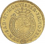 500R Mezza doppia 1781 Scudo rotondo 1° tipo Torino Oro