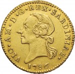504D Mezza doppia 1786 Aquila spiegata 2° tipo Torino Oro