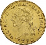 509D Mezza doppia 1790 Aquila spiegata 2° tipo Torino Oro