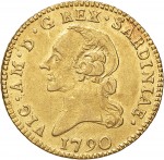 510D Mezza doppia da 2 scudi 1786 Aquila spiegata 2° tipo Torino Oro