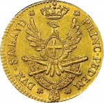 511R Mezza doppia da 2 scudi 1791 Aquila spiegata 2° tipo Torino Oro