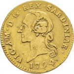 514D Mezza doppia 1794 Aquila spiegata 2° tipo Torino Oro