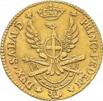 515R Mezza doppia da 2 scudi 1795 Aquila spiegata 2° tipo Torino Oro