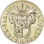 573R Mezza lira da 10 soldi 1796 Scudo a cartoccio Torino Mistura di argento