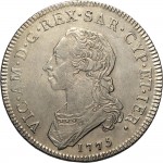 526D Mezzo scudo da 3 lire 1775 Scudo rotondo Torino Argento