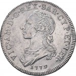 530D Mezzo scudo da 3 lire 1779 Scudo rotondo Torino Argento