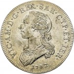533D Mezzo scudo da 3 lire 1782 Scudo rotondo Torino Argento