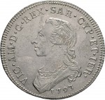 543D Mezzo scudo da 3 lire 1793 Scudo rotondo Torino Argento