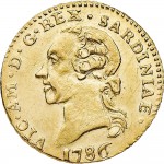 521D Quarto di doppia 1786 Aquila spiegata 2° tipo Torino Oro