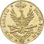 521R Quarto di doppia 1786 Aquila spiegata 2° tipo Torino Oro