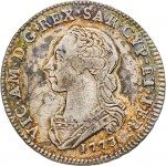 544D Quarto di scudo 1773 Scudo rotondo Torino Argento