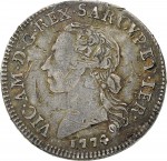 668D Quarto di scudo 1774 Scudo a cartoccio Torino Argento