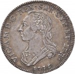 548D Quarto di scudo 1776 Scudo rotondo Torino Argento