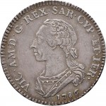 555D Quarto di scudo 1786 Scudo rotondo Torino Argento