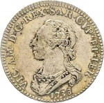 557D Quarto di scudo 1788 Scudo rotondo Torino Argento