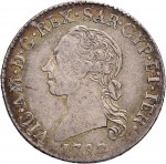 669D Quarto di scudo da 2,5 reali 1792 Scudo a cartoccio Torino Argento