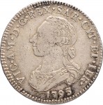 562D Quarto di scudo da 1,10 lire 1793 Scudo rotondo Torino Argento