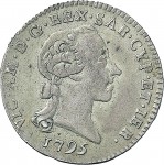 679D Reale da 5 soldi 1795 Scudo a cartoccio 1° tipo Torino Mistura di argento