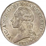 660D Mezzo scudo da 5 reali 1773 Scudo a cartoccio Torino Argento